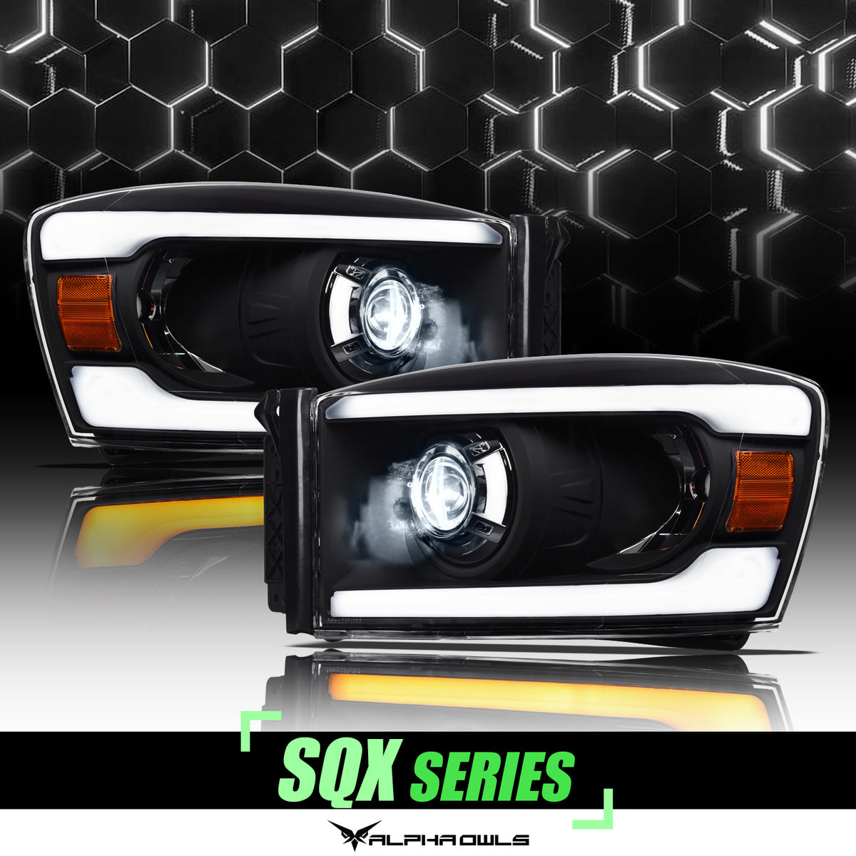 Alpha Owls 2006-2009 Dodge Ram 2500/3500 SQX Series LED Projector