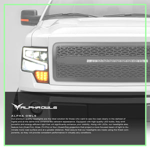 Alpha Owls 2009-2014 Ford F-150 (Excl. Models w/ factory Xenon) Tri-Pro Series LED Projector Headlights