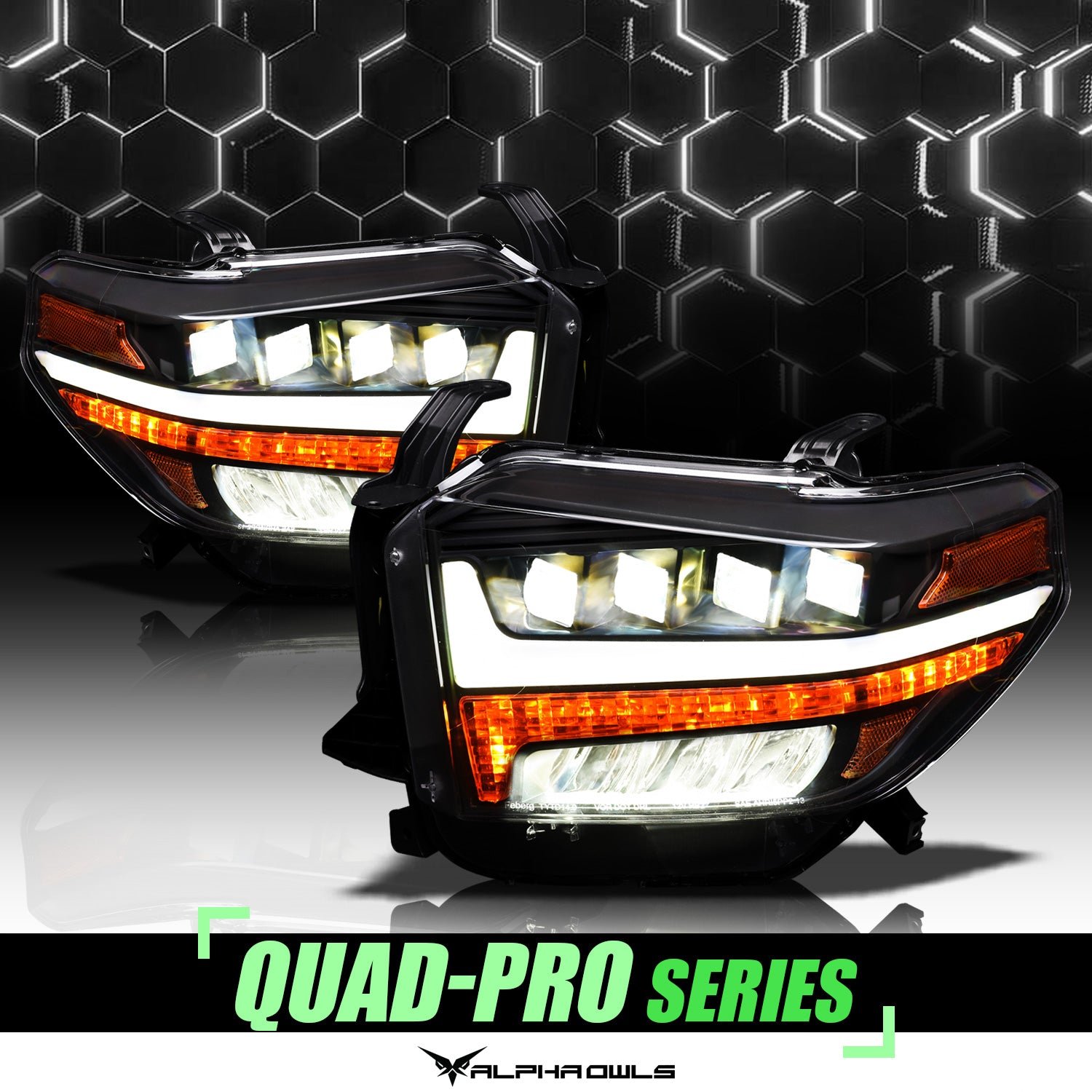 Alpha Owls 2014-2019 Toyota Tundra Quad-Pro Series LED Projector