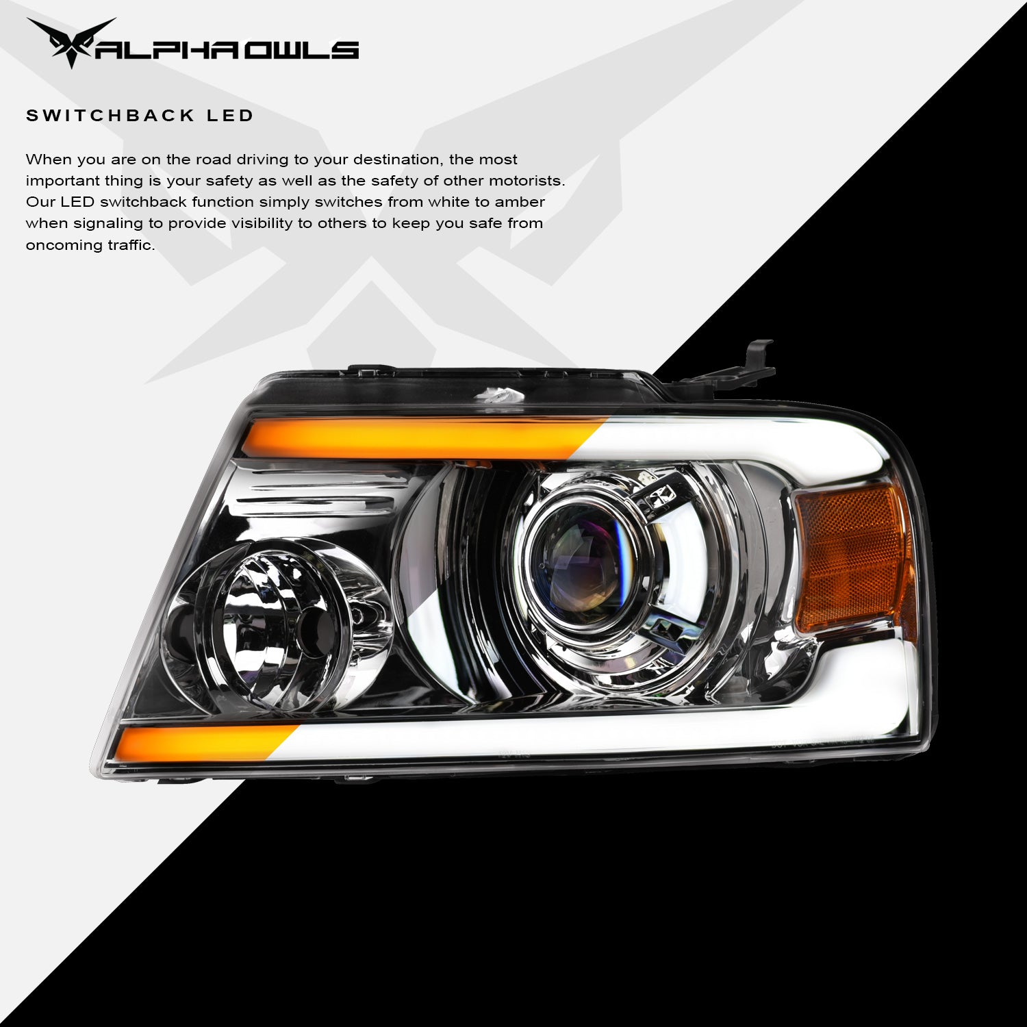 Alpha Owls 2004-2008 Ford F-150 SQX Series LED Projector