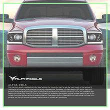 Alpha Owls 2006-2008 Dodge Ram 1500 LMX Series LED Projector Headlights (LED Projector Black housing w/ LumenX Light Bar)