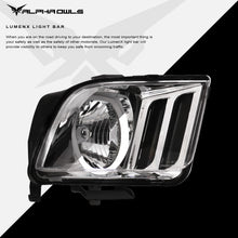Alpha Owls 2005-2009 Ford Mustang LM Series Headlights (Crystal Headlights Chrome housing w/ LumenX Halo)