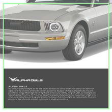 Alpha Owls 2005-2009 Ford Mustang LM Series Headlights (Crystal Headlights Chrome housing w/ LumenX Halo)