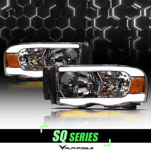 Alpha Owls 2003-2005 Dodge Ram 2500/3500 SQ Series Headlights (Crystal Headlights Chrome housing w/ Sequential Signal/LumenX Light Bar)