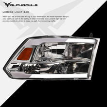 Alpha Owls 2010-2018 Dodge Ram 2500/3500 LM Series Headlights (Crystal Headlights Chrome housing w/ LumenX Light Bar)