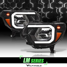 Alpha Owls 2012-2015 Toyota Tacoma LM Series Headlights (Crystal Headlights Black housing w/ LumenX Light Bar)