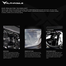 Alpha Owls 2008-2015 Toyota Sequoia LMP Series Headlights (Halogen Projector Black housing w/ LumenX Light Bar)