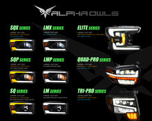 Alpha Owls 1994-1998 Chevy C-Series 1500 LM Series Headlights w/Corner Lights (Crystal Headlights Black housing w/ LumenX Light Bar)