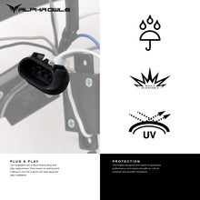Alpha Owls 2003-2005 Dodge Ram 2500/3500 SQP Series Projector Headlights (Halogen Projector Black housing w/ Sequential Signal/LumenX Light Bar)